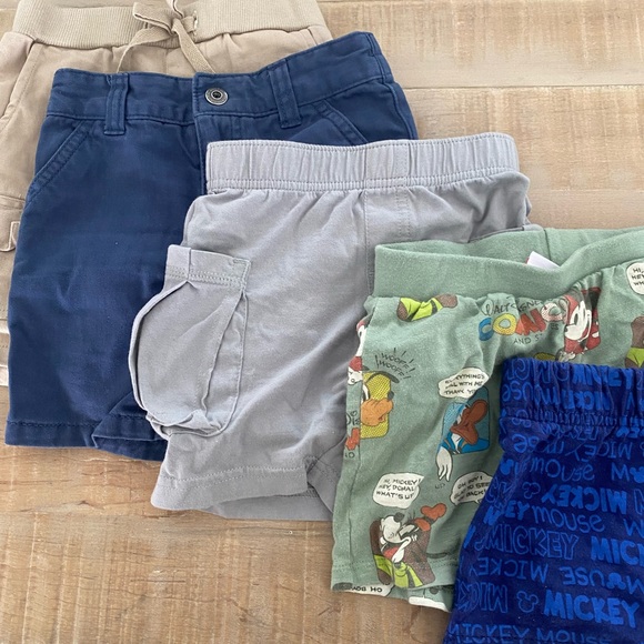 Set of 5 baby boy shorts navy khaki Mickey Mouse Disney baby Zara Calvin Klein - Picture 6 of 15